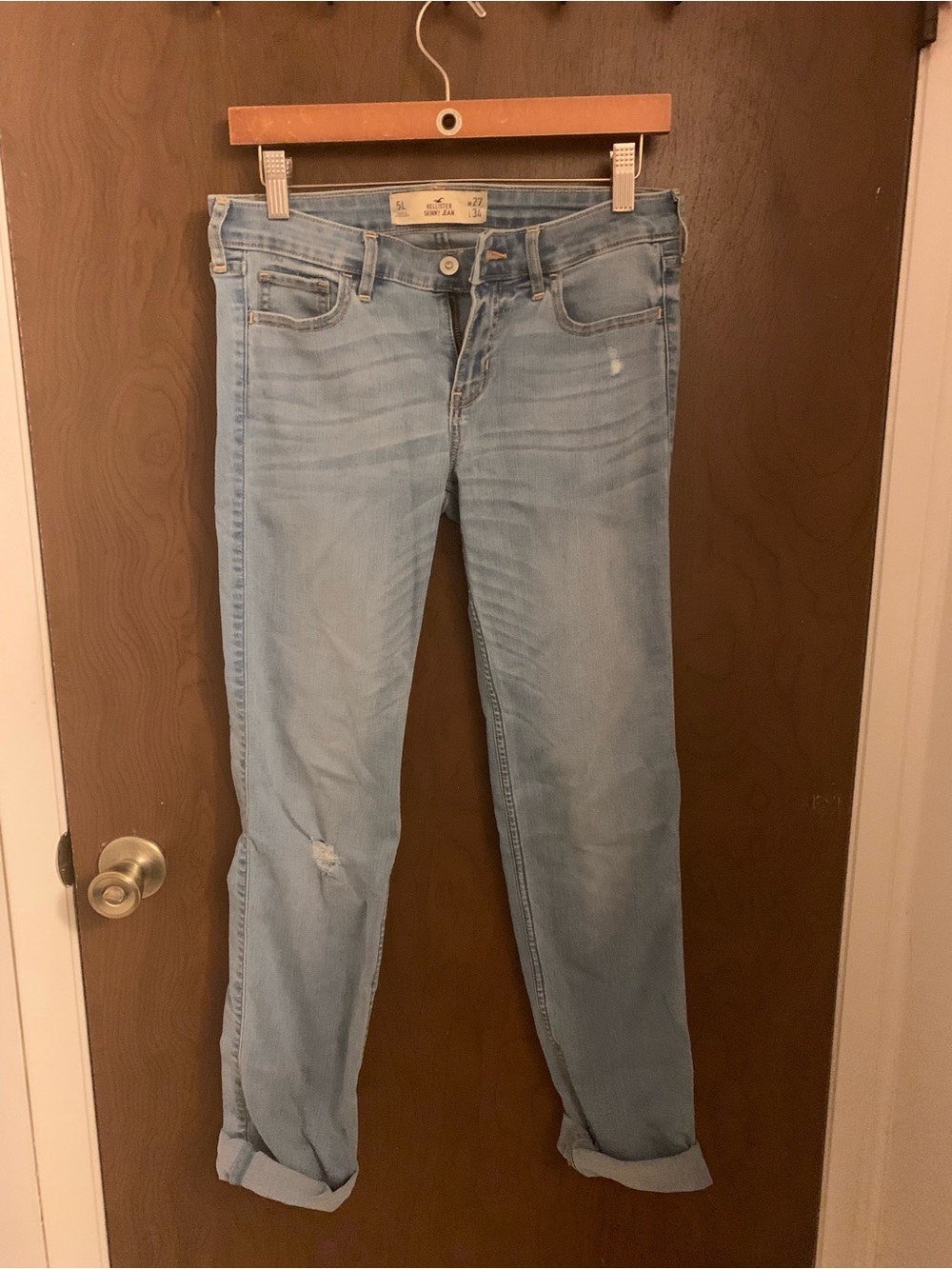 Hollister Light Distressed Skinny Jeans